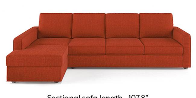 Apollo Sofa Set (Lava, Fabric Sofa Material, Regular Sofa Size, Soft Cushion Type, Sectional Sofa Type, Sectional Master Sofa Component, Regular Back Type, Regular Back Height)