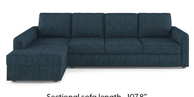 Apollo Sofa Set (Indigo Blue, Fabric Sofa Material, Regular Sofa Size, Soft Cushion Type, Sectional Sofa Type, Sectional Master Sofa Component, Regular Back Type, Regular Back Height)