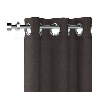 Dining Furniture In Goa Design Ethos Window Curtains - Set Of 2 (Charcoal Grey, 132 x 152 cm  (52" x 60") Curtain Size)