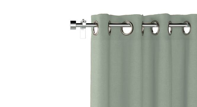 Ethos Door Curtains - Set Of 2 (Eucalyptus Green, 52"x108" Curtain Size) by Urban Ladder