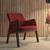 Carven lounge chair maroon replace lp