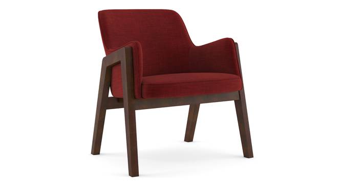 Carven Lounge Chair (Red) by Urban Ladder - Cross View Design 1 - 216195