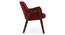 Carven Lounge Chair (Red) by Urban Ladder - Design 1 Side View - 216197