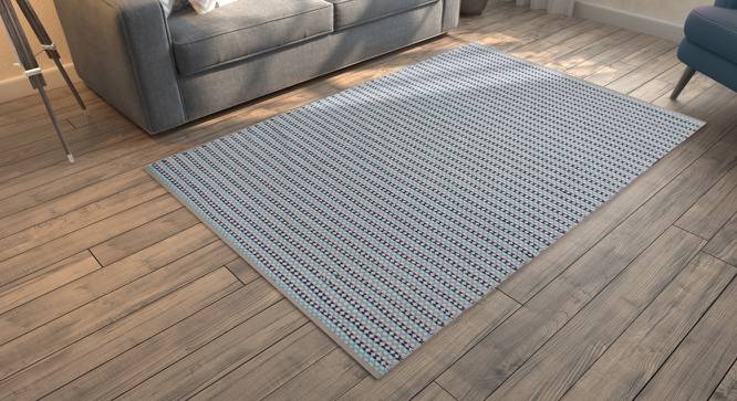 Kelpie Dhurrie (Blue, 91 x 152 cm  (36" x 60") Carpet Size) by Urban Ladder - Design 1 Full View - 216269