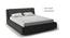 Stanhope Hydraulic Upholstered Storage Bed (Queen Bed Size, Charcoal Grey) by Urban Ladder - Design 1 Details - 218236