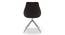 Doris Swivel Dining Chairs - Set Of 2 (Dark Grey, Fabric Material) by Urban Ladder - Rear View Design 1 - 218896