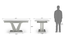 Caribu 6 to 8 Extendable - Doris (Fabric) 6 Seater Dining Table Set (Dark Grey) by Urban Ladder - Image 1 Design 1 - 218952