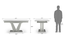Caribu 6 to 8 Extendable - Doris (Leatherette) 6 Seater Dining Table Set (White) by Urban Ladder - Image 1 Design 1 - 218965