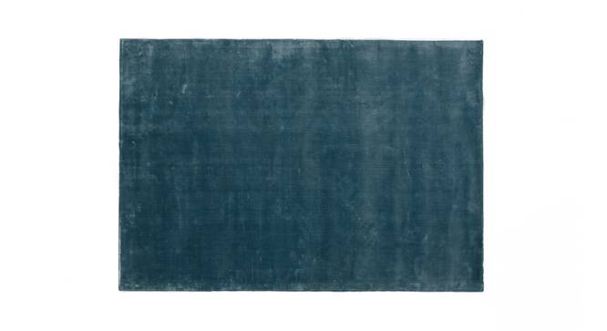 Rubaan Viscose Rug (152 x 244 cm  (60" x 96") Carpet Size, Pastel Turquoise) by Urban Ladder - Front View Design 1 - 219095