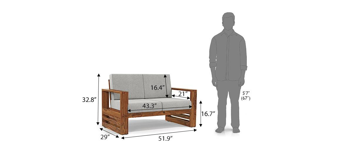 Parsons wooden sofa discount