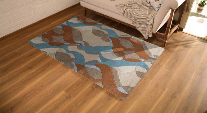Helixa Carpet (Beige, 152 x 244 cm  (60" x 96") Carpet Size) by Urban Ladder - Design 1 Full View - 219525