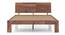 Valencia Bed (Solid Wood) (Teak Finish, Queen Bed Size) by Urban Ladder - Front View Design 1 - 219545