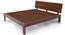 Valencia Bed (Solid Wood) (Teak Finish, Queen Bed Size) by Urban Ladder - Front View Design 1 - 219545