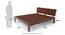 Valencia Bed (Solid Wood) (Teak Finish, King Bed Size) by Urban Ladder - Dimension Image 1 - 219557