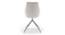 Doris Swivel Accent Chair (White, Leatherette Material) by Urban Ladder - Design 1 Side View - 219914