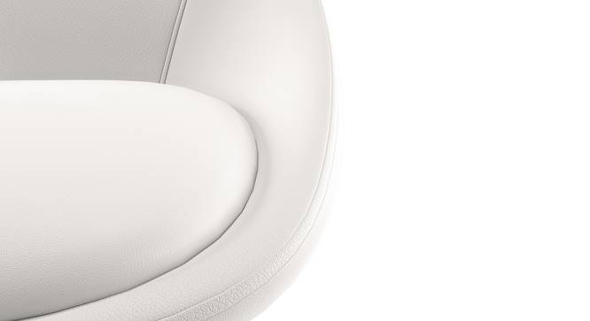 Doris Swivel Accent Chair (White, Leatherette Material) by Urban Ladder - Design 1 Close View - 219915