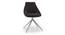 Doris Swivel Accent Chair (Dark Grey, Fabric Material) by Urban Ladder - Front View Design 1 - 219918
