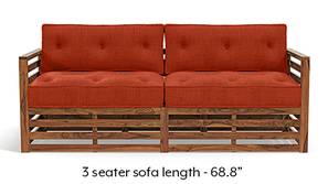 Raymond Wooden Sofa - Teak Finish (Lava)