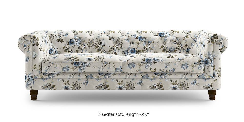 Winchester Fabric Sofa (Adrian Velvet) (3-seater Custom Set - Sofas, None Standard Set - Sofas, Fabric Sofa Material, Regular Sofa Size, Regular Sofa Type, Adrian Velvet) by Urban Ladder - - 220491