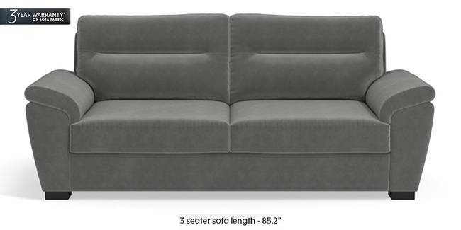 Adelaide Sofa (Ash Grey Velvet) (1-seater Custom Set - Sofas, None Standard Set - Sofas, Fabric Sofa Material, Regular Sofa Size, Regular Sofa Type, Ash Grey Velvet)