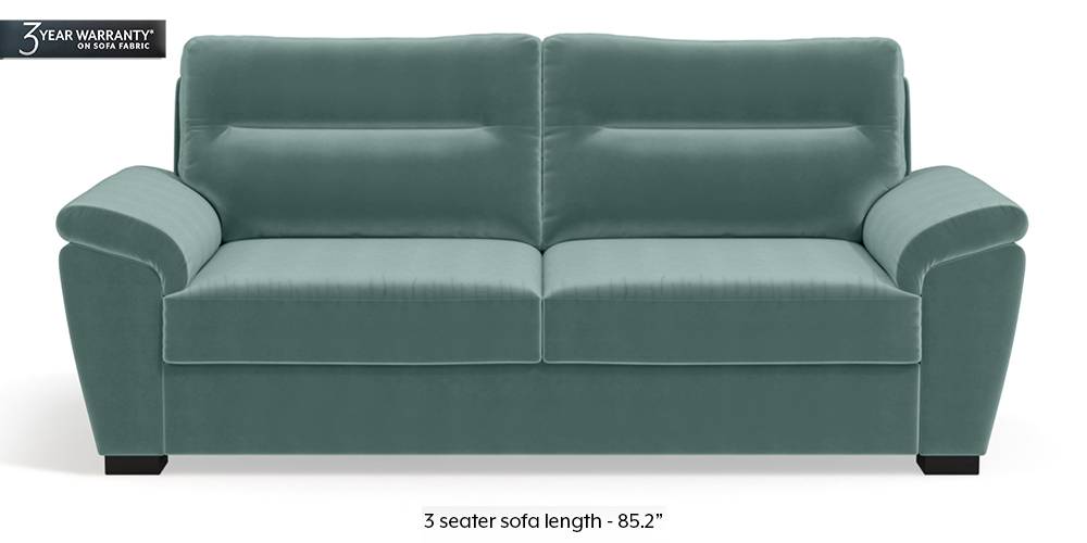 Adelaide Sofa (Dusty Turquoise Velvet) by Urban Ladder