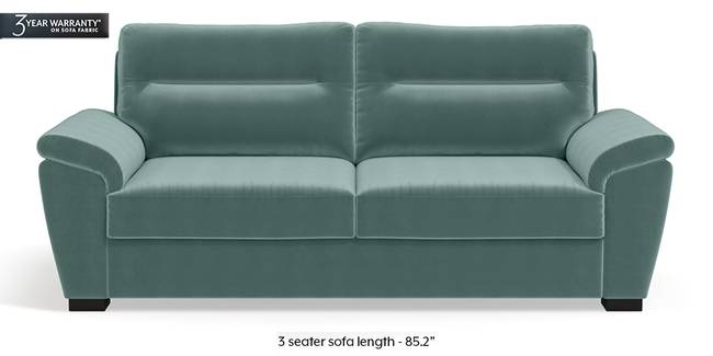 Adelaide Sofa (Dusty Turquoise Velvet) (1-seater Custom Set - Sofas, None Standard Set - Sofas, Fabric Sofa Material, Regular Sofa Size, Regular Sofa Type, Dusty Turquoise Velvet)