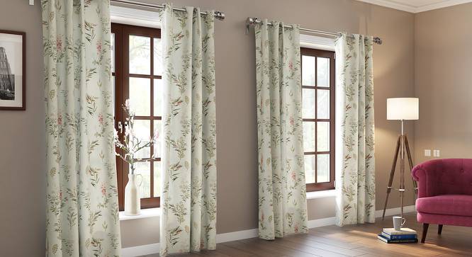 Ashford Door Curtains (Set of 2) (Multi Colour, 54" x 108" Curtain Size) by Urban Ladder
