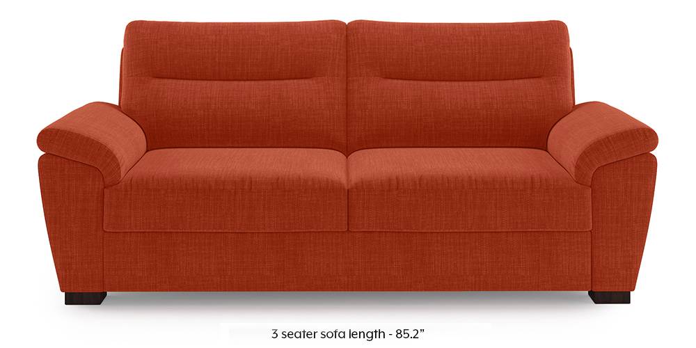 Adelaide Sofa (Lava Rust) (1-seater Custom Set - Sofas, None Standard Set - Sofas, Lava, Fabric Sofa Material, Regular Sofa Size, Regular Sofa Type) by Urban Ladder - - 220876