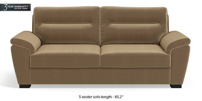Adelaide Sofa (Fawn Velvet) (1-seater Custom Set - Sofas, None Standard Set - Sofas, Fabric Sofa Material, Regular Sofa Size, Regular Sofa Type, Fawn Velvet)