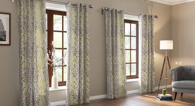 Morden Jacquard Door Curtains (Set of 2) (Multi Colour, 54" x 108" Curtain Size) by Urban Ladder