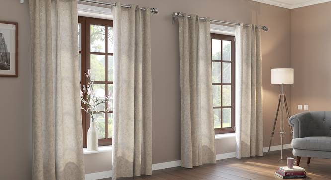 Lismore Jacquard Door Curtains (Set of 2) (Multi Colour, 54" x 108" Curtain Size) by Urban Ladder