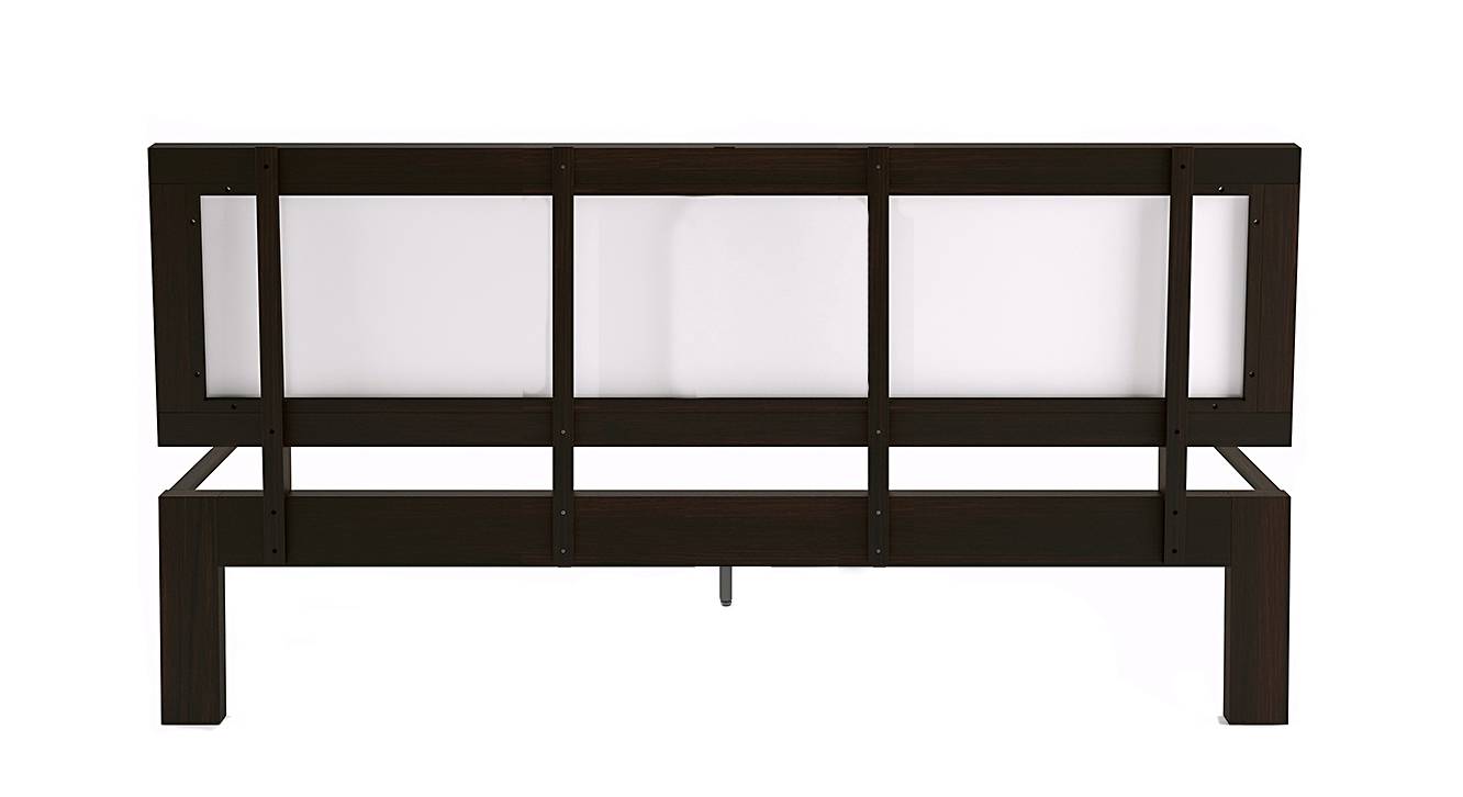 Florence Solid Wood King Size Drawer Storage Bed in Teak Finish Urban