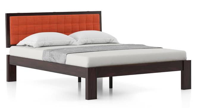 Florence Bed (Solid Wood) (Mahogany Finish, Queen Bed Size, Lava) by Urban Ladder - Design 1 Half View - 222617