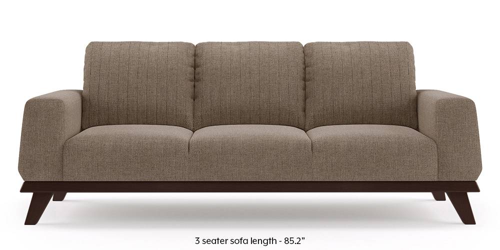 Granada Sofa (Mist Brown) (1-seater Custom Set - Sofas, None Standard Set - Sofas, Mist, Fabric Sofa Material, Regular Sofa Size, Regular Sofa Type) by Urban Ladder - - 223275