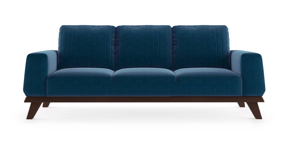 Granada Sofa (Cobalt Blue) (1-seater Custom Set - Sofas, None Standard Set - Sofas, Cobalt, Fabric Sofa Material, Regular Sofa Size, Regular Sofa Type) by Urban Ladder - - 223302