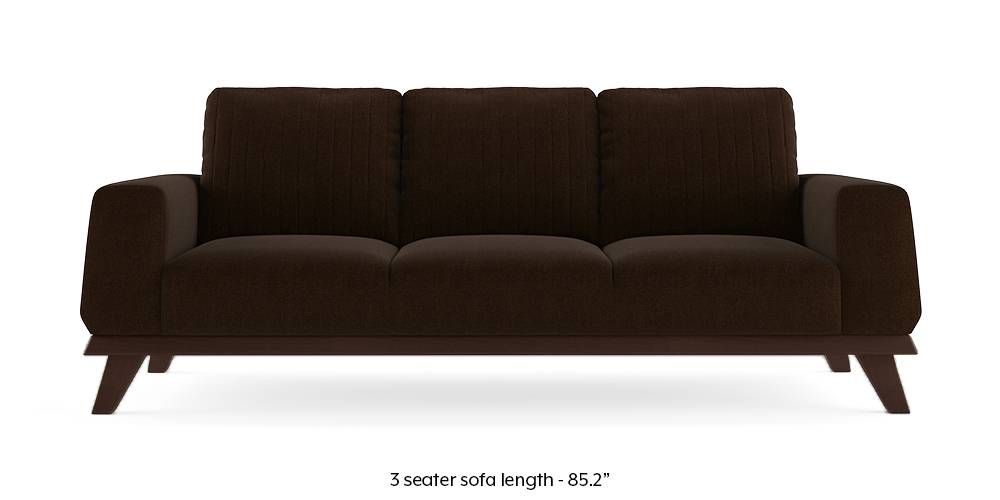 Granada Sofa (Dark Earth Brown) (1-seater Custom Set - Sofas, None Standard Set - Sofas, Dark Earth, Fabric Sofa Material, Regular Sofa Size, Regular Sofa Type) by Urban Ladder - - 223338