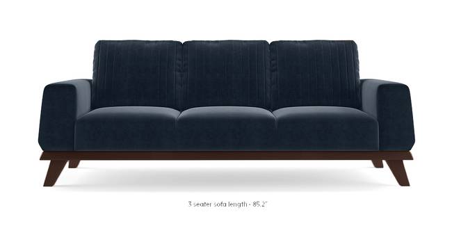 Granada Sofa (Sea Port Blue Velvet) (3-seater Custom Set - Sofas, None Standard Set - Sofas, Fabric Sofa Material, Regular Sofa Size, Regular Sofa Type, Sea Port Blue Velvet)