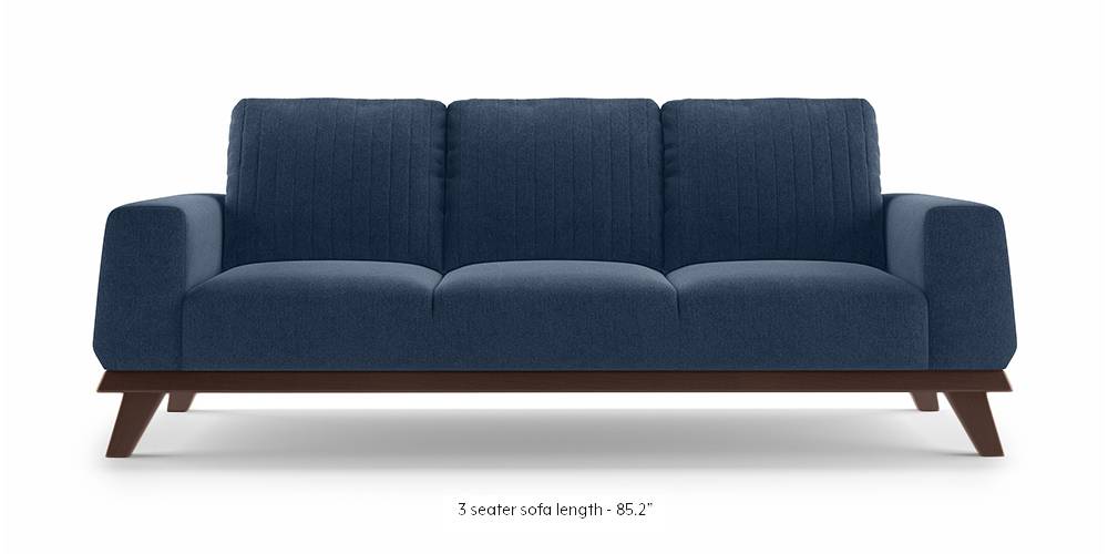 Granada Sofa (Lapis Blue) (1-seater Custom Set - Sofas, None Standard Set - Sofas, Fabric Sofa Material, Regular Sofa Size, Regular Sofa Type, Lapis Blue) by Urban Ladder - - 223411