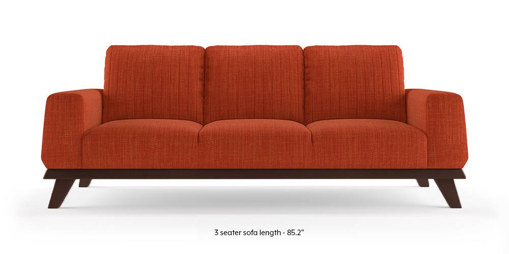 Granada Sofa (Lava Rust) (1-seater Custom Set - Sofas, None Standard Set - Sofas, Lava, Fabric Sofa Material, Regular Sofa Size, Regular Sofa Type) by Urban Ladder - - 223419