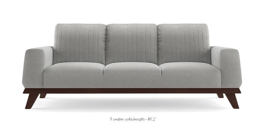Granada Sofa (Vapour Grey) (2-seater Custom Set - Sofas, None Standard Set - Sofas, Fabric Sofa Material, Regular Sofa Size, Regular Sofa Type, Vapour Grey) by Urban Ladder - - 223649