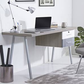 Study Table Design Twain Engineered Wood Study Table in Cherry Melamine Finish