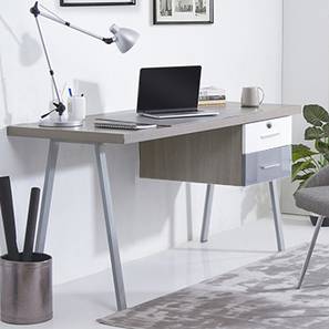 Study Furniture Bestseller Design Twain Engineered Wood Study Table in Cherry Melamine Finish