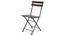 Masai Patio Chairs - Set of Two (Teak Finish) (Black) by Urban Ladder - - 2280