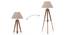 Kepler Tripod Floor Lamp (Natural Base Finish, Natural Shade Color, Conical Shade Shape) by Urban Ladder - - 22846