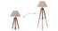 Kepler Tripod Floor Lamp (Natural Base Finish, Natural Shade Color, Conical Shade Shape) by Urban Ladder - - 22846