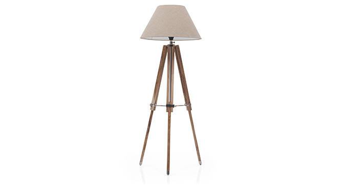 Kepler Tripod Floor Lamp (Natural Base Finish, Natural Shade Color, Conical Shade Shape) by Urban Ladder - - 22847