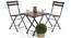 Masai Patio Table Set (Teak Finish) (Black) by Urban Ladder - - 2287