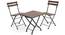 Masai Patio Table Set (Teak Finish) (Black) by Urban Ladder - - 2288