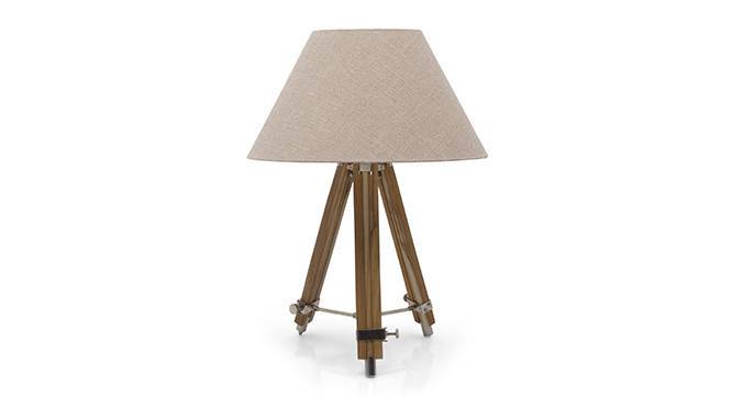 Kepler Tripod Table Lamp (Natural Base Finish, Natural Shade Color, Conical Shade Shape) by Urban Ladder - - 22885