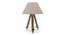Kepler Tripod Table Lamp (Natural Base Finish, Natural Shade Color, Conical Shade Shape) by Urban Ladder - - 22885